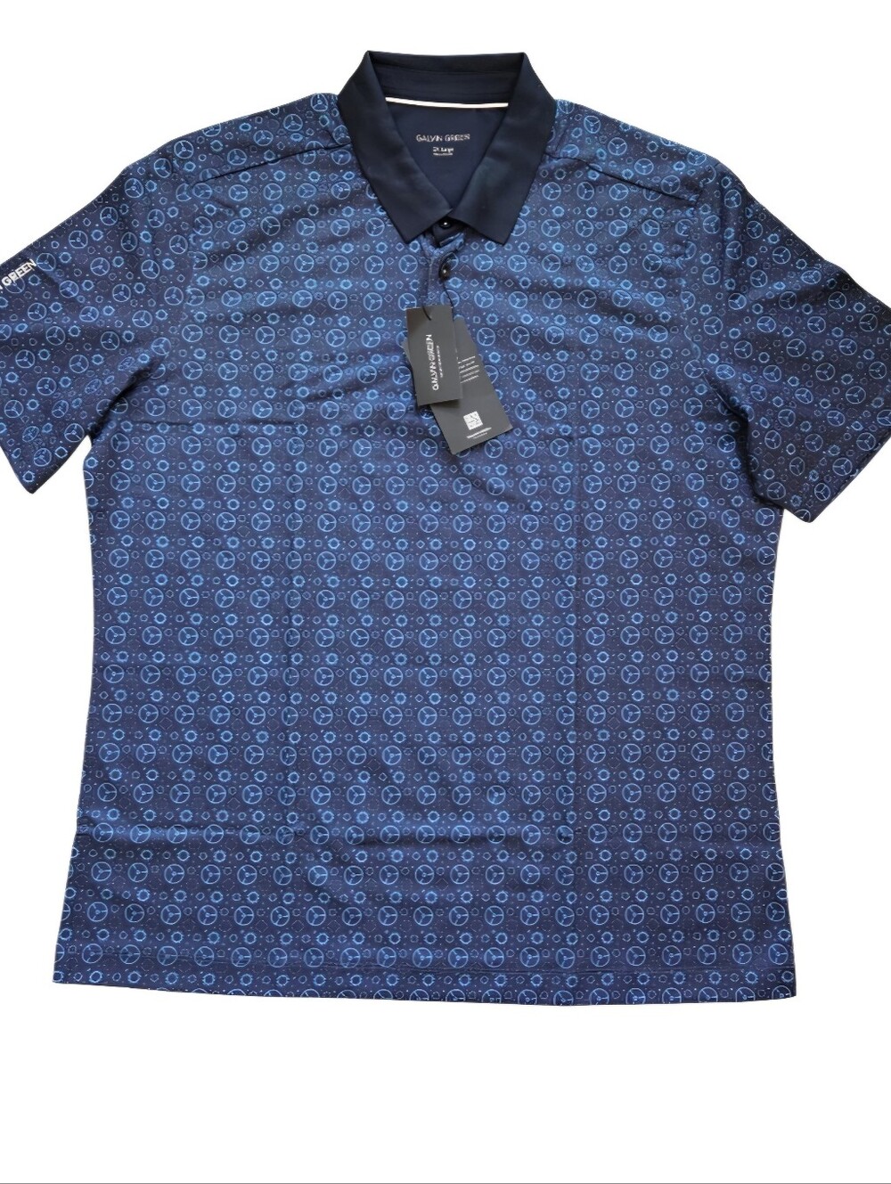Galvin Green Golf Polo Shirt Miracle Printed sz XXL NWT High Performance Ventil8